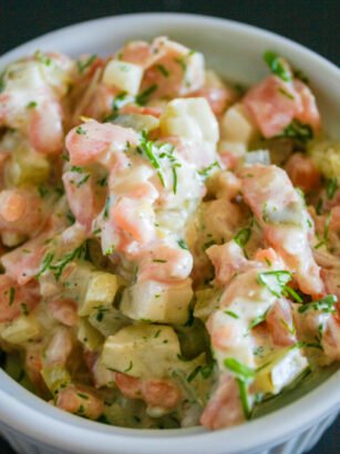 Tartare de saumon fumé